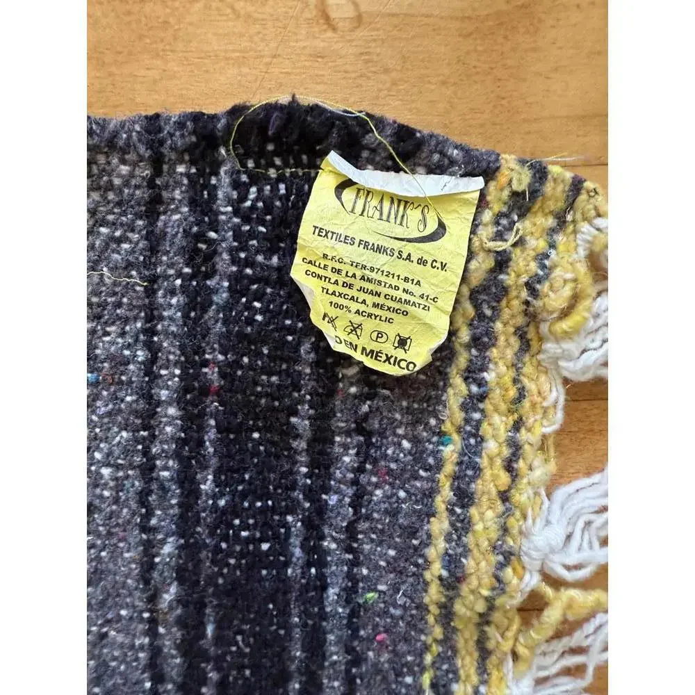 Vintage Frank's Textiles Baja Blanket